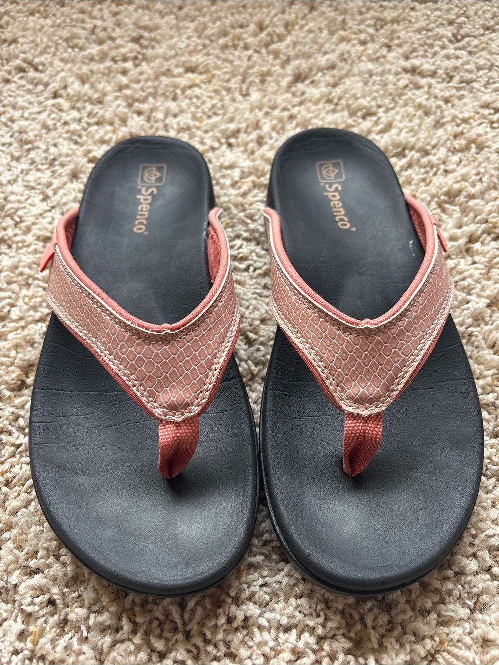 Spenco Spenco womens Shoreline Snake Flip-Flop Sz 6.5